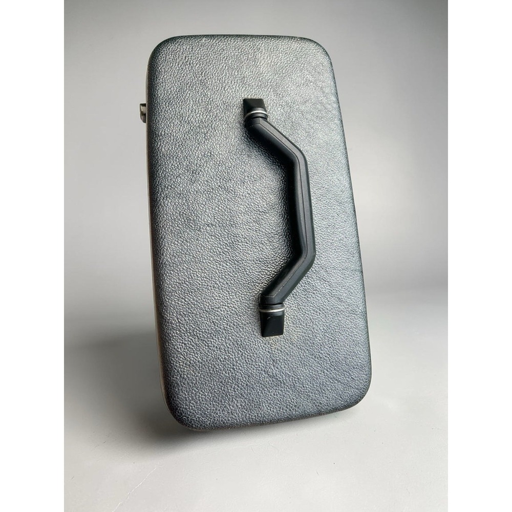 Vintage Samsonite Series 3600 Charcoal Gray Vanity Train Case w Mirror & Keys - Picture 6 of 15